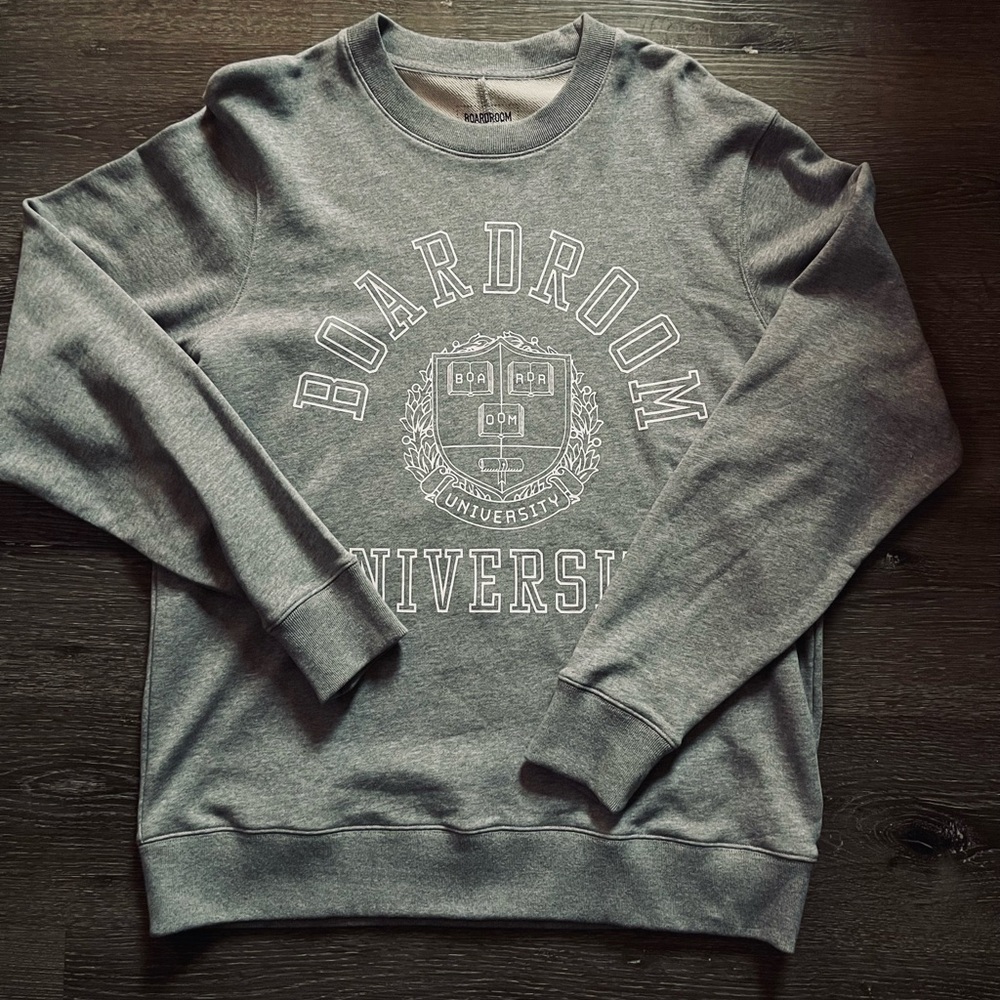 Boardroom University Crewneck Sweater. Brand new with no tags. From Kevin Durant